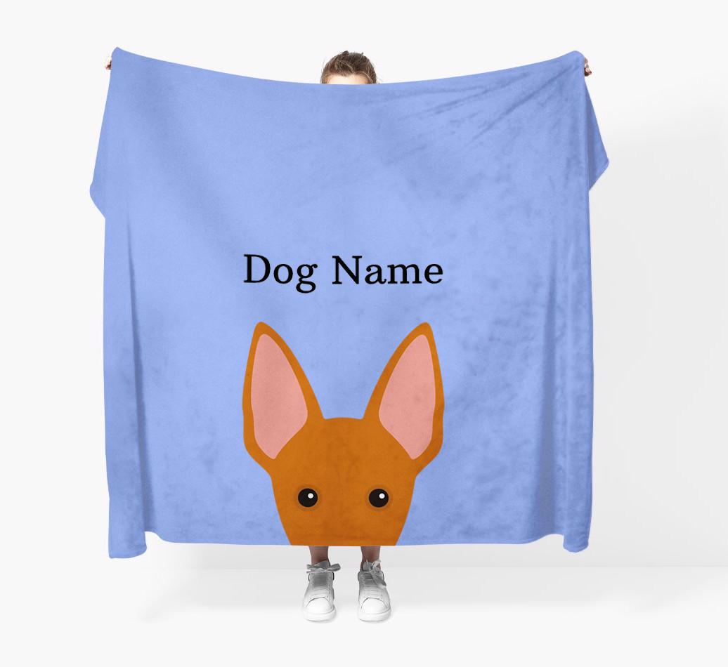 'Peeking Icon' - Personalised {breedFullName} Blanket