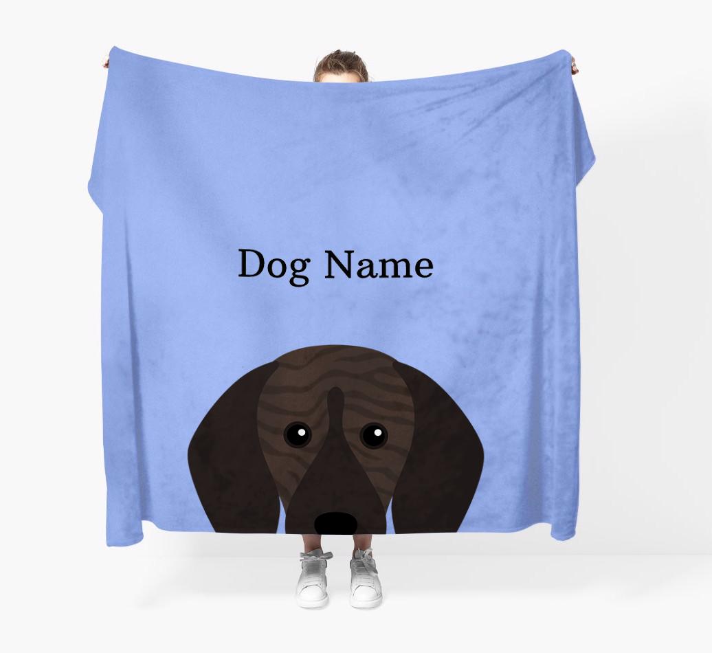 'Peeking Icon' - Personalized {breedFullName} Blanket