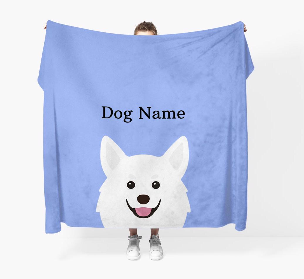 'Peeking Icon' - Personalized {breedFullName} Blanket
