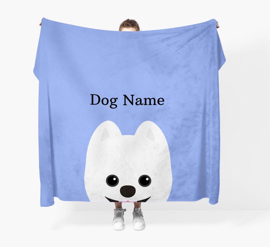 'Peeking Icon' - Personalized {breedFullName} Blanket