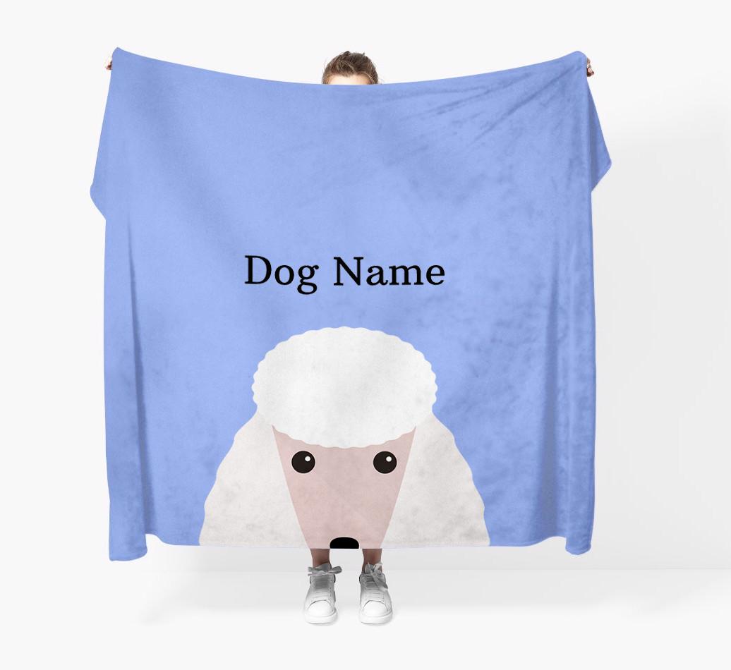 'Peeking Icon' - Personalized {breedFullName} Blanket