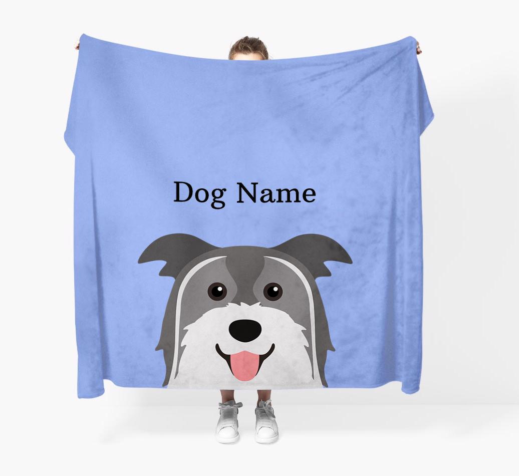 'Peeking Icon' - Personalized {breedFullName} Blanket