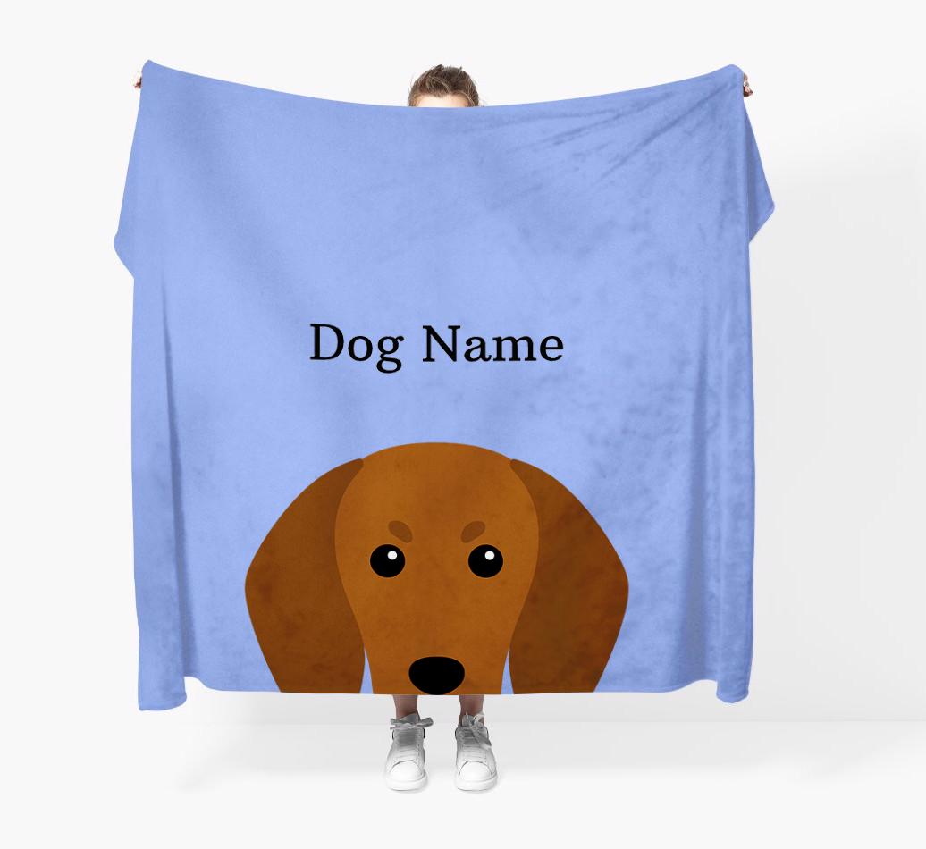 'Peeking Icon' - Personalized {breedFullName} Blanket