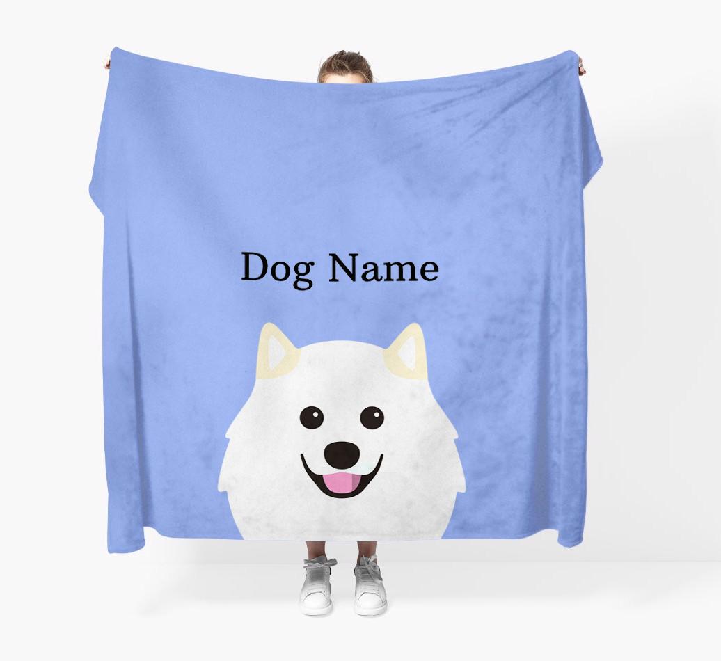 'Peeking Icon' - Personalized {breedFullName} Blanket