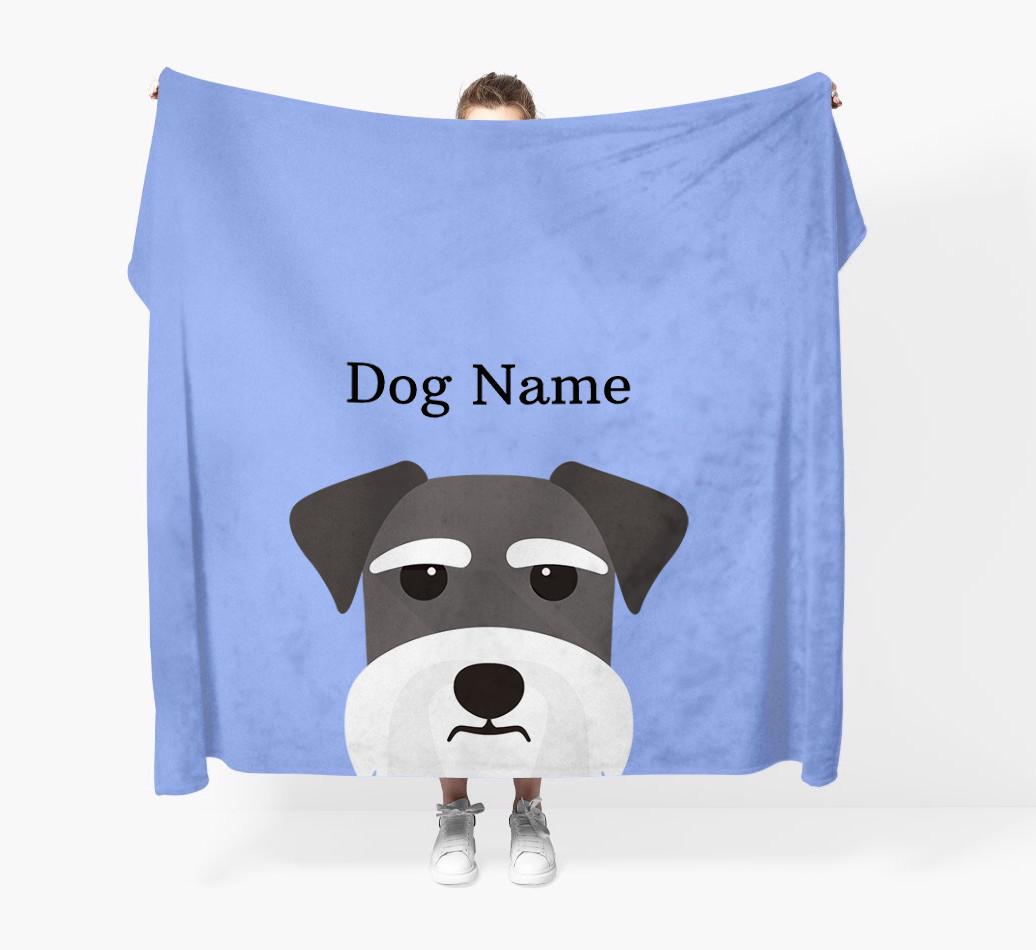 'Peeking Icon' - Personalized {breedFullName} Blanket