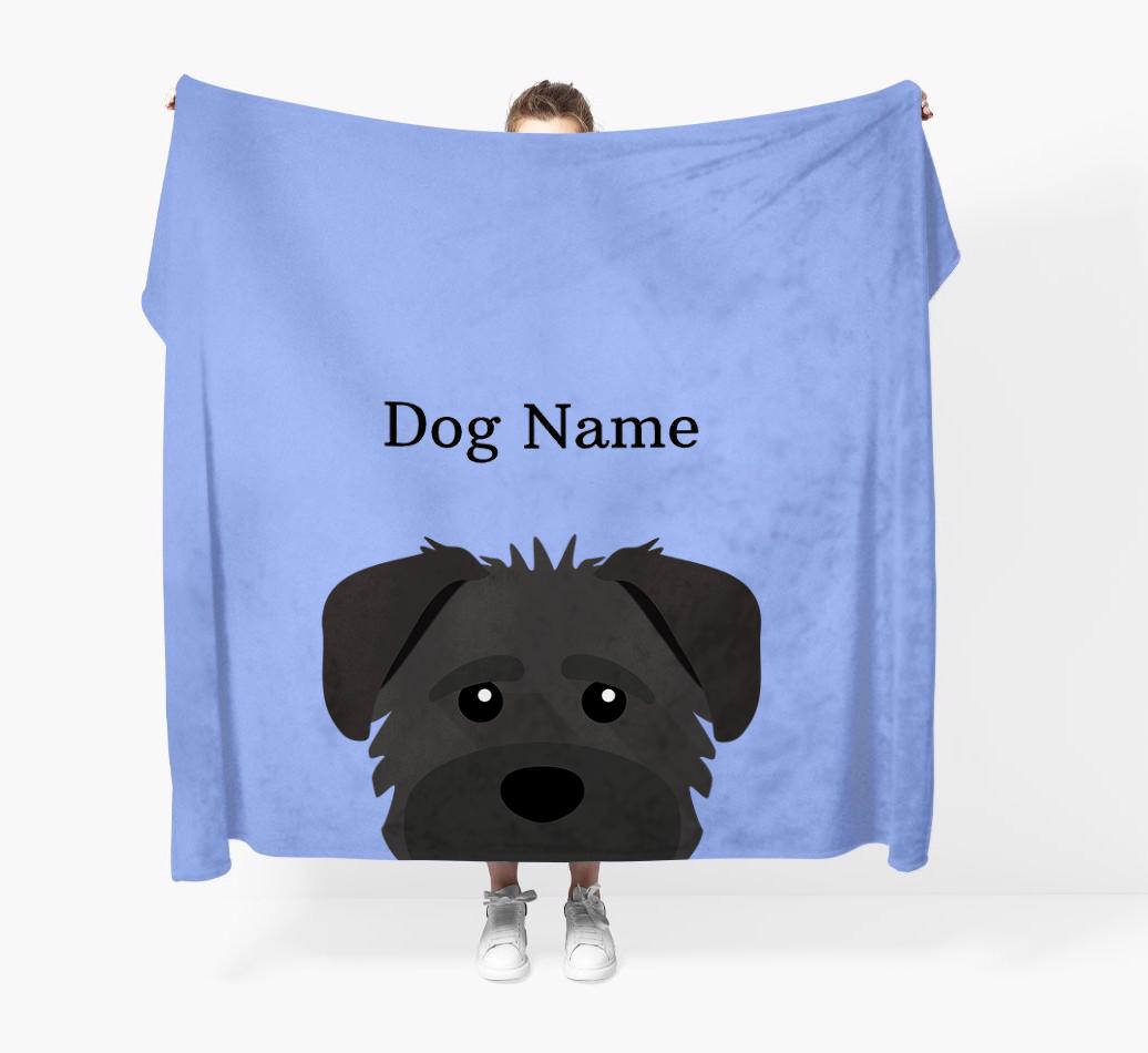 'Peeking Icon' - Personalized {breedFullName} Blanket