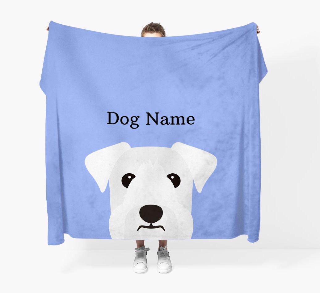 'Peeking Icon' - Personalized {breedFullName} Blanket