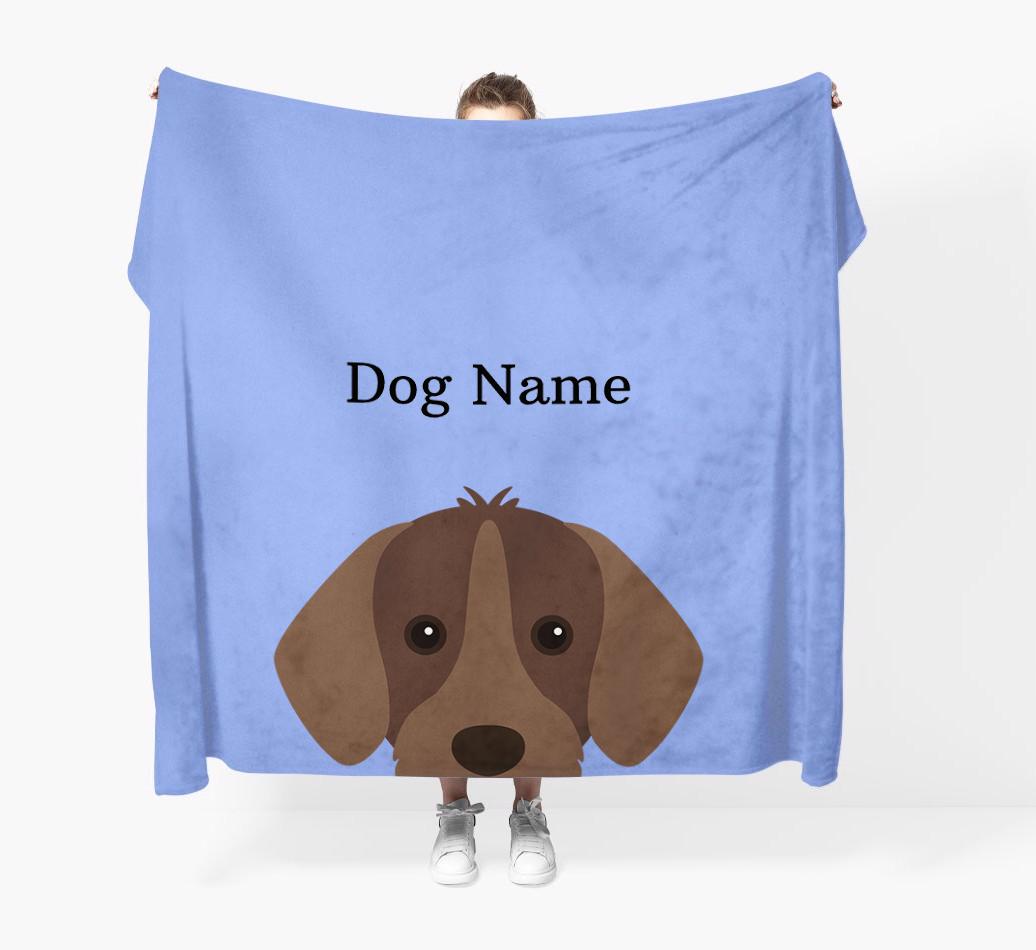 'Peeking Icon' - Personalized {breedFullName} Blanket