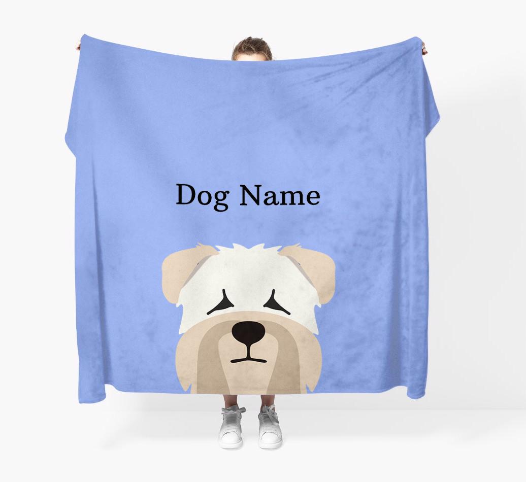'Peeking Icon' - Personalized {breedFullName} Blanket