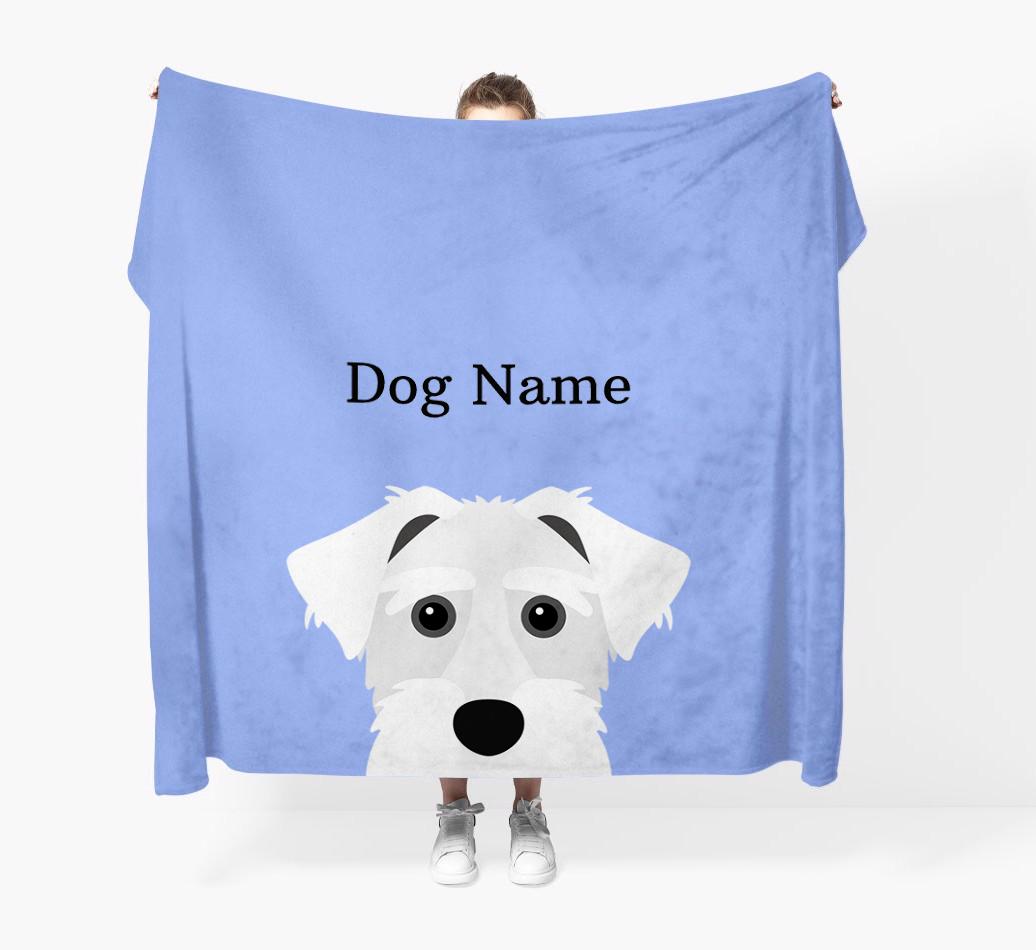 'Peeking Icon' - Personalized {breedFullName} Blanket