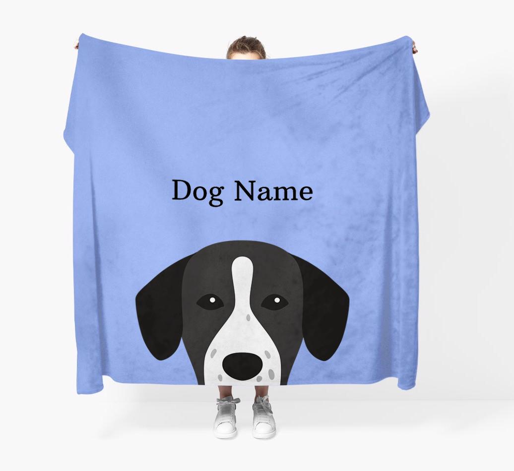 'Peeking Icon' - Personalized {breedFullName} Blanket