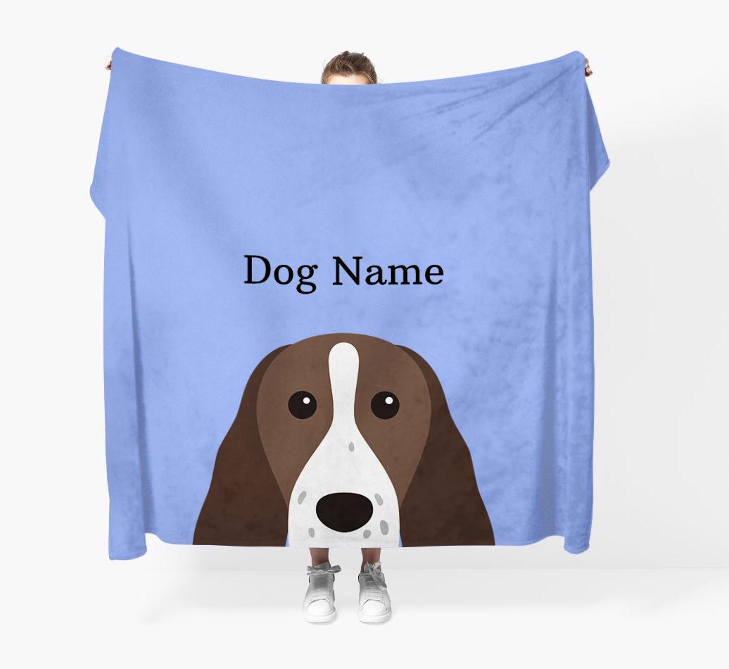 'Peeking Icon' - Personalized {breedFullName} Blanket