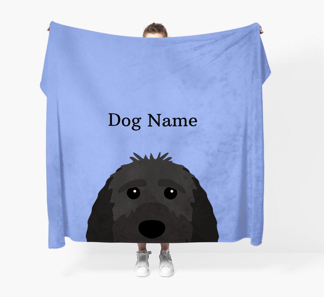 'Peeking Icon' - Personalized {breedFullName} Blanket