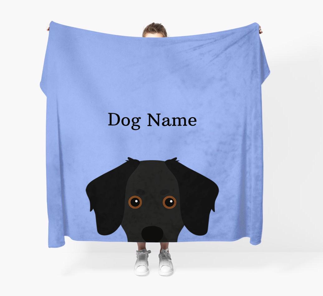 'Peeking Icon' - Personalized {breedFullName} Blanket