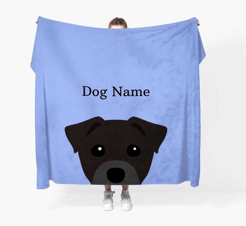 'Peeking Icon' - Personalized {breedFullName} Blanket