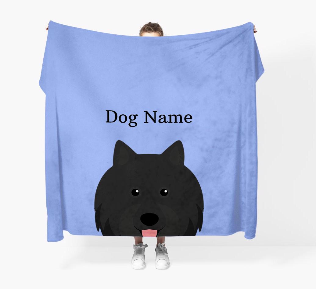 'Peeking Icon' - Personalized {breedFullName} Blanket