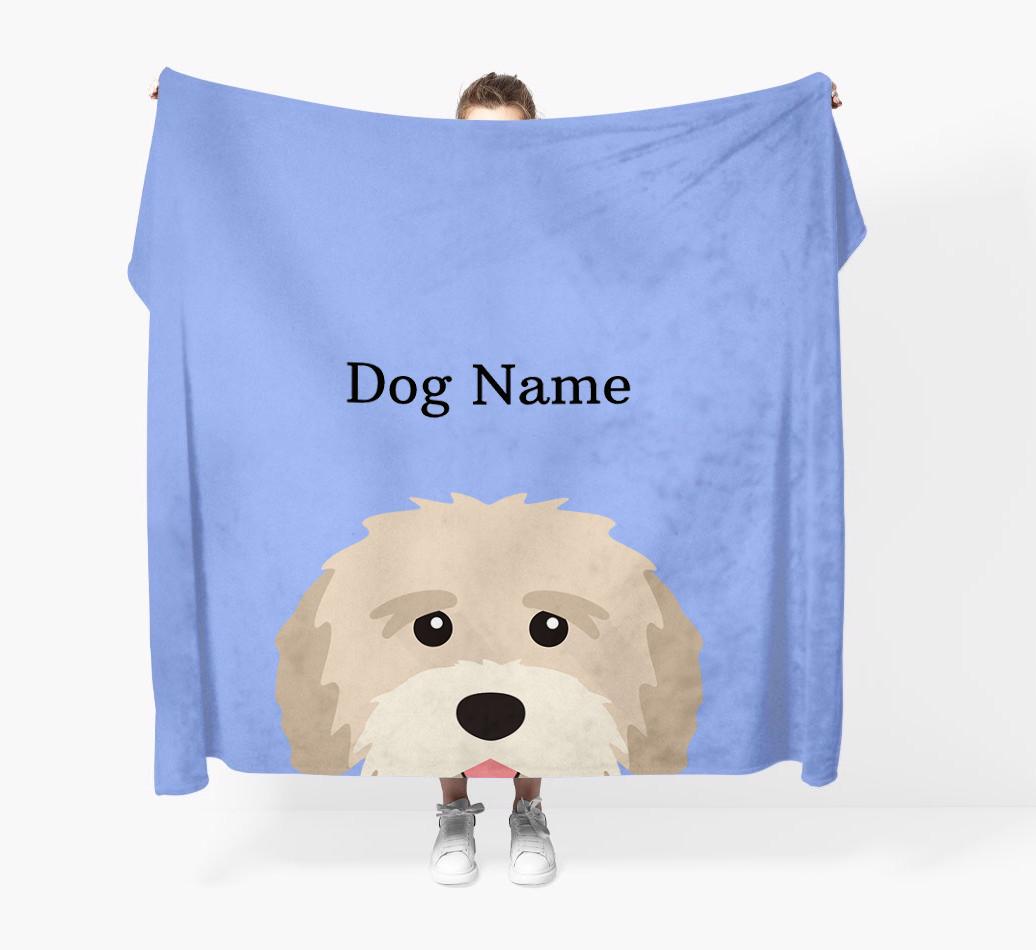 'Peeking Icon' - Personalized {breedFullName} Blanket