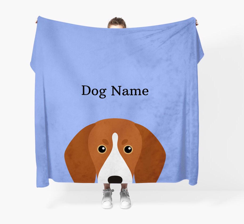 'Peeking Icon' - Personalized {breedFullName} Blanket