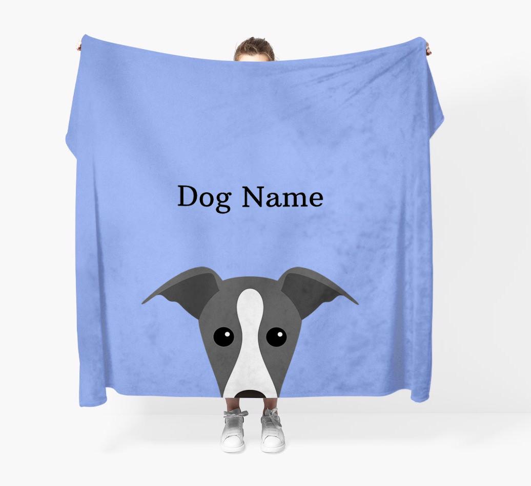 'Peeking Icon' - Personalized {breedFullName} Blanket