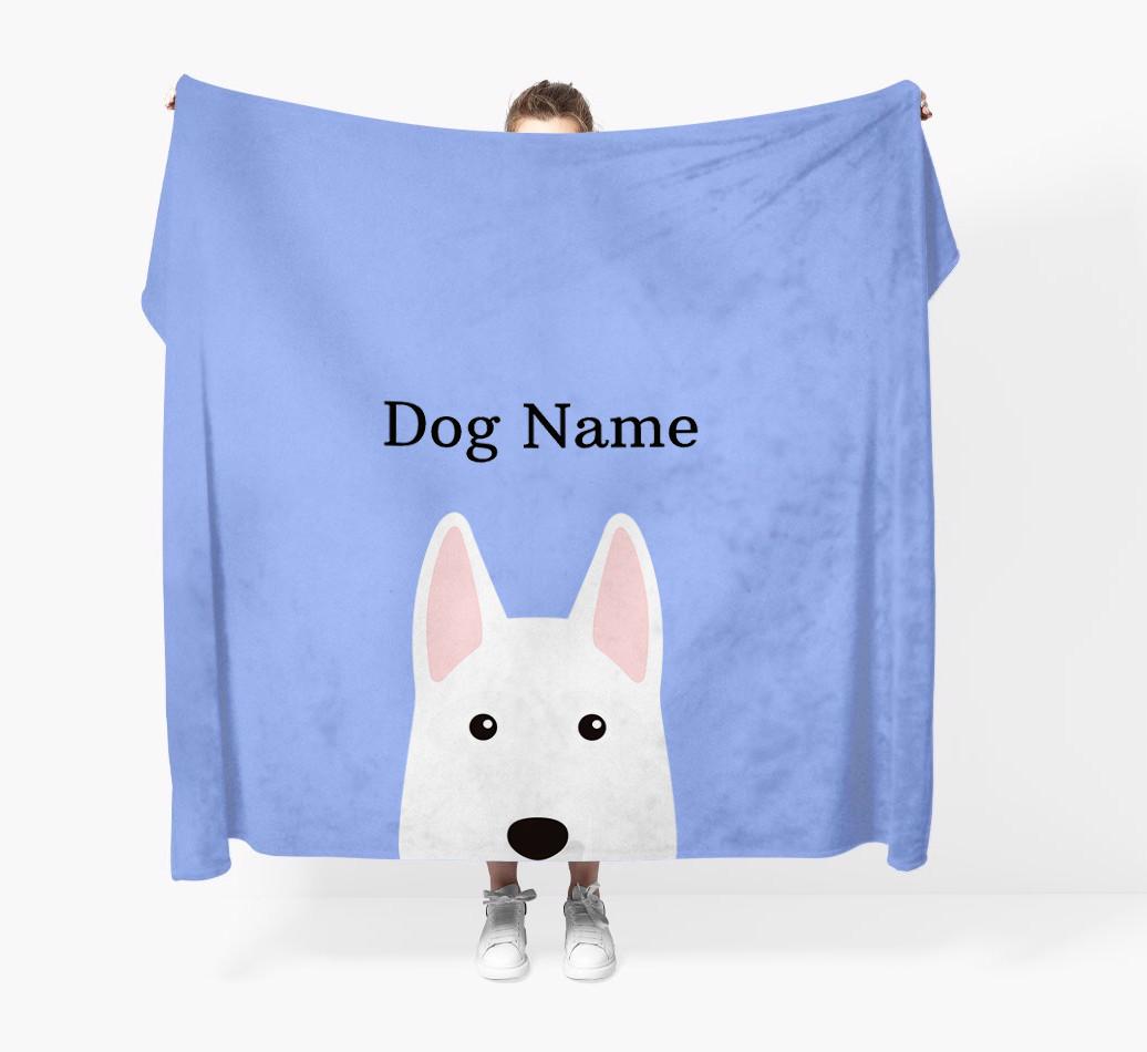 'Peeking Icon' - Personalized {breedFullName} Blanket