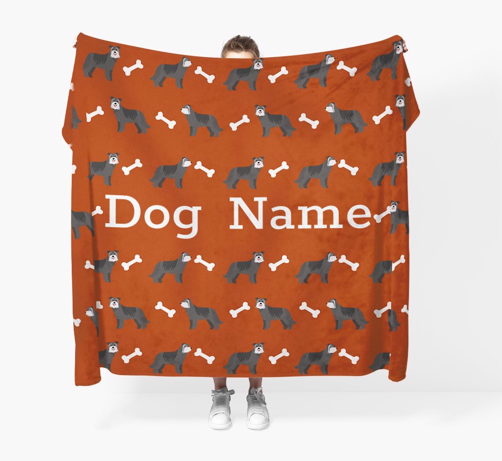 'Bone Pattern' - Personalised {breedFullName} Blanket