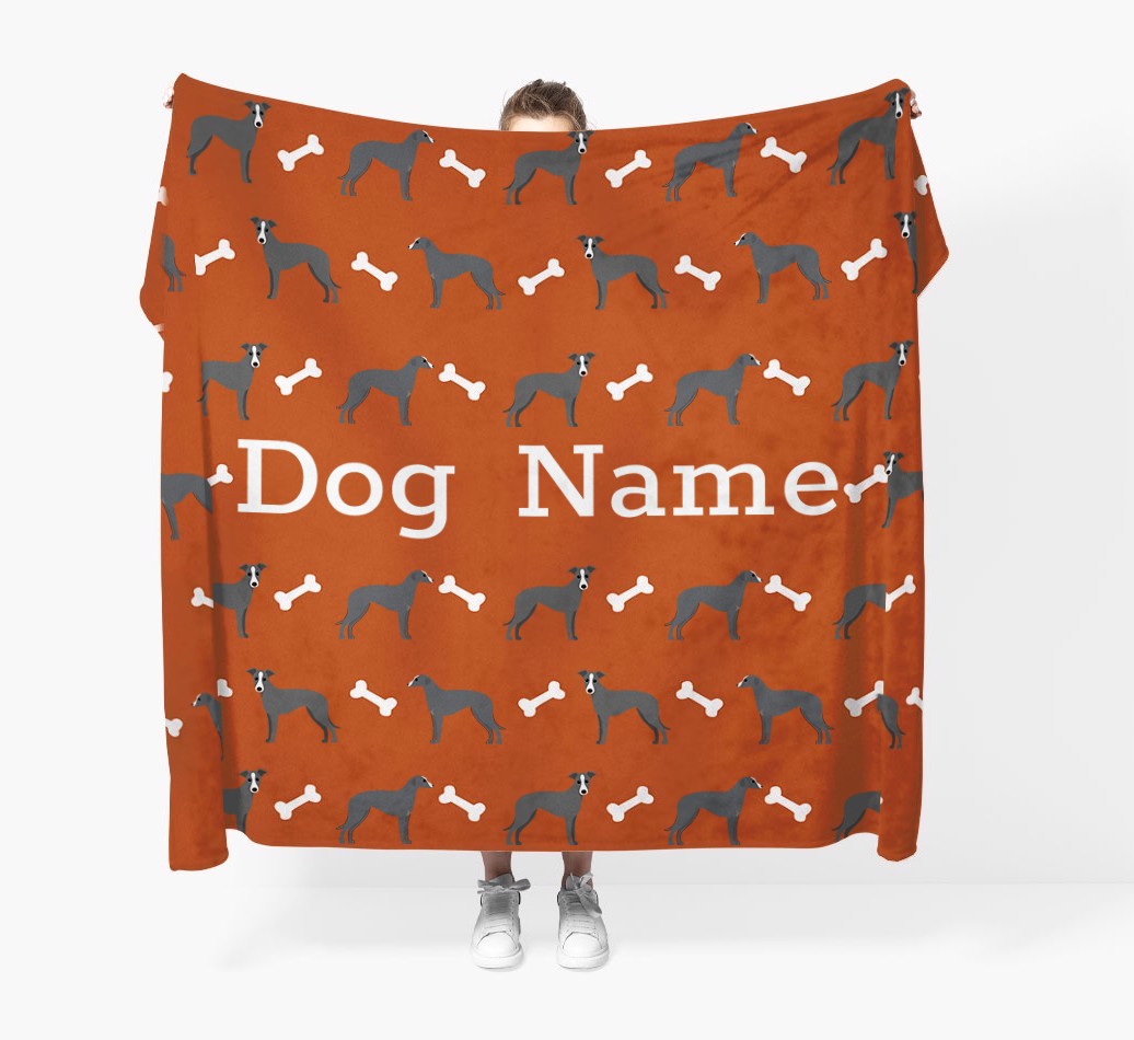 'Bone Pattern' - Personalised {breedFullName} Blanket