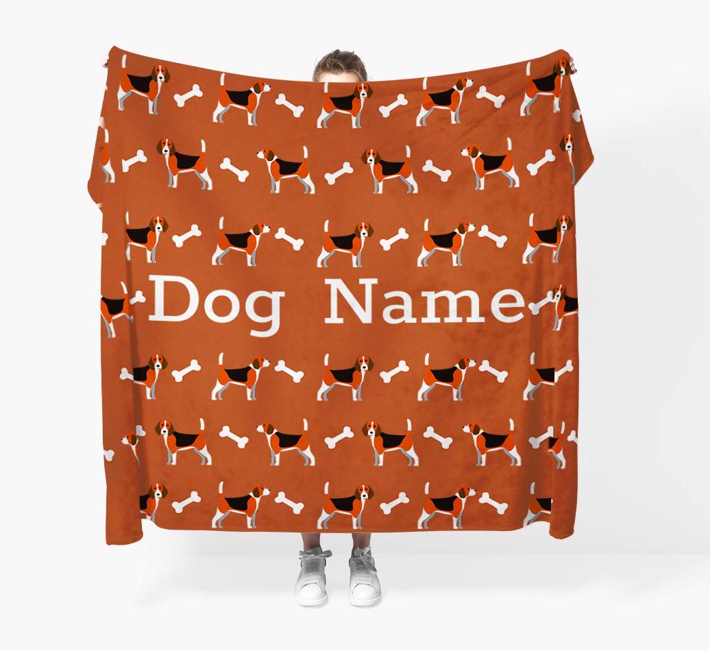 'Bone Pattern' - Personalized {breedFullName} Blanket