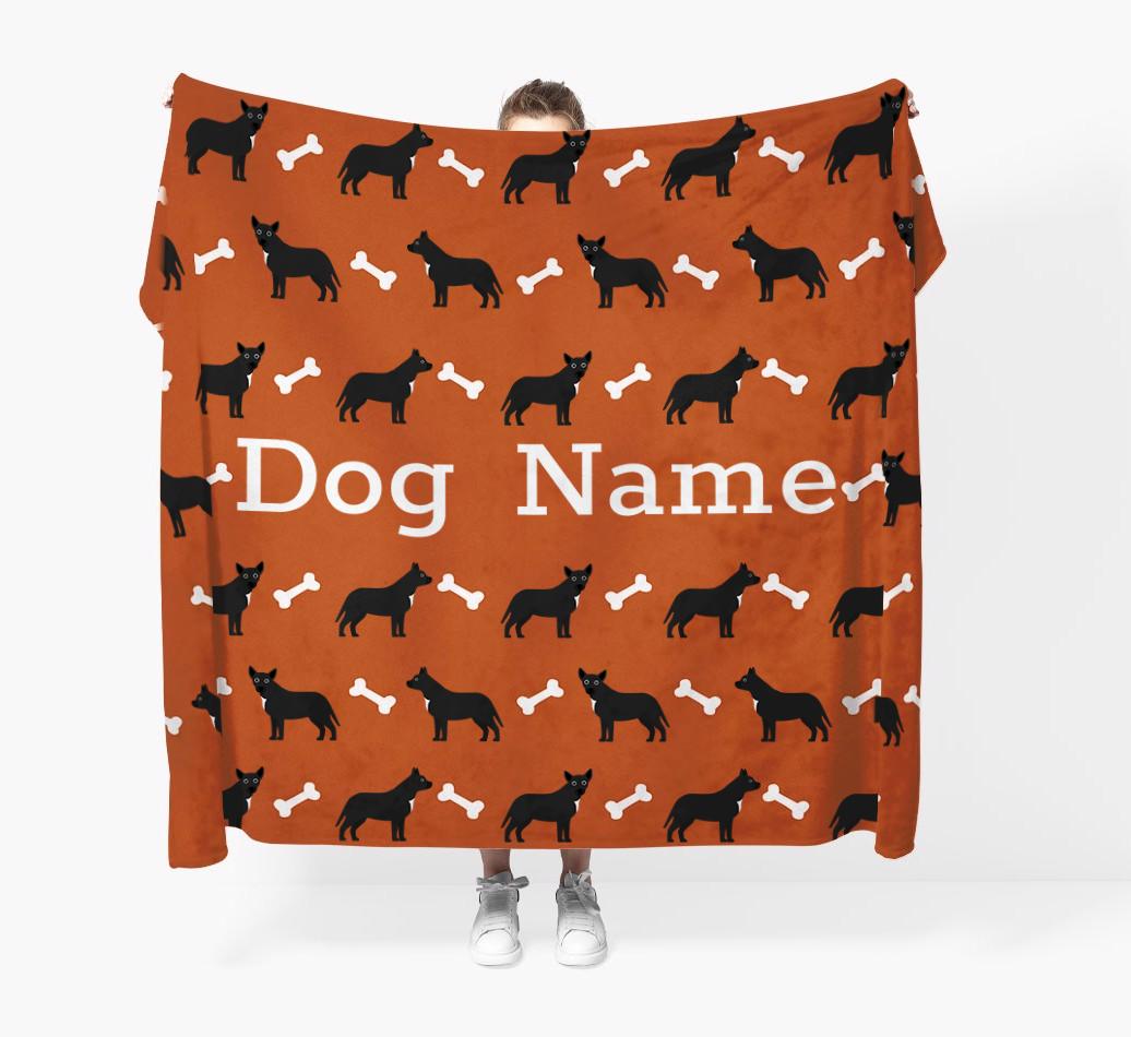 'Bone Pattern' - Personalized {breedFullName} Blanket