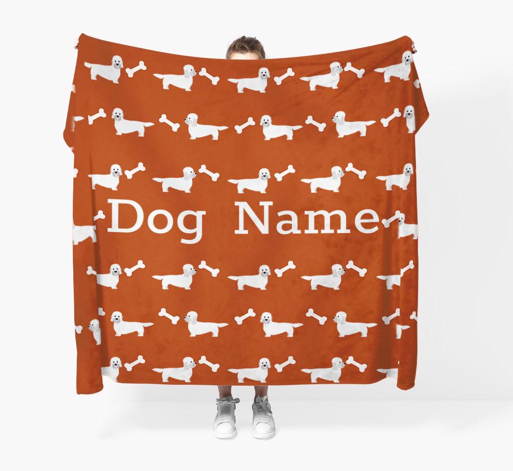 'Bone Pattern' - Personalized {breedFullName} Blanket