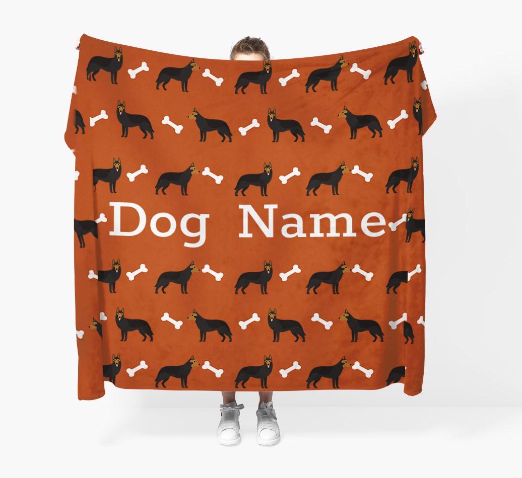 'Bone Pattern' - Personalised {breedFullName} Blanket