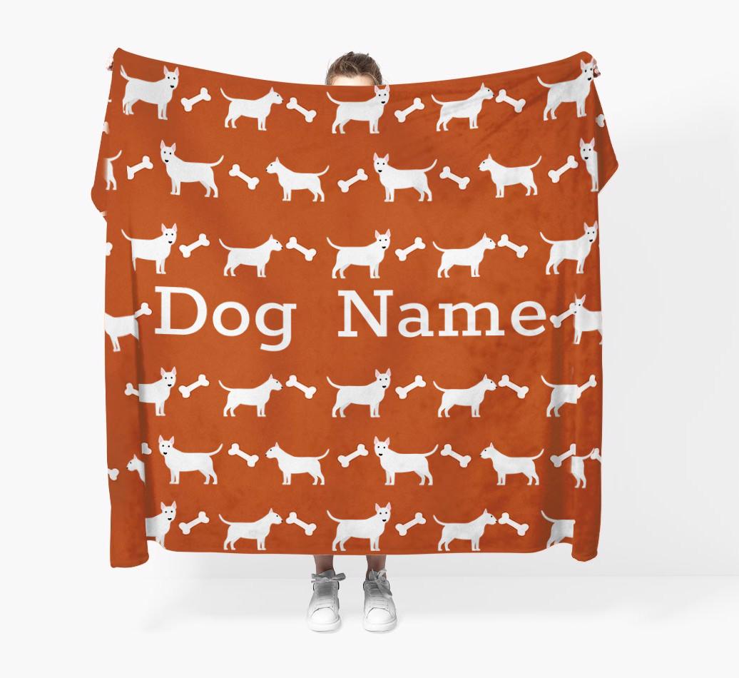 'Bone Pattern' - Personalized {breedFullName} Blanket