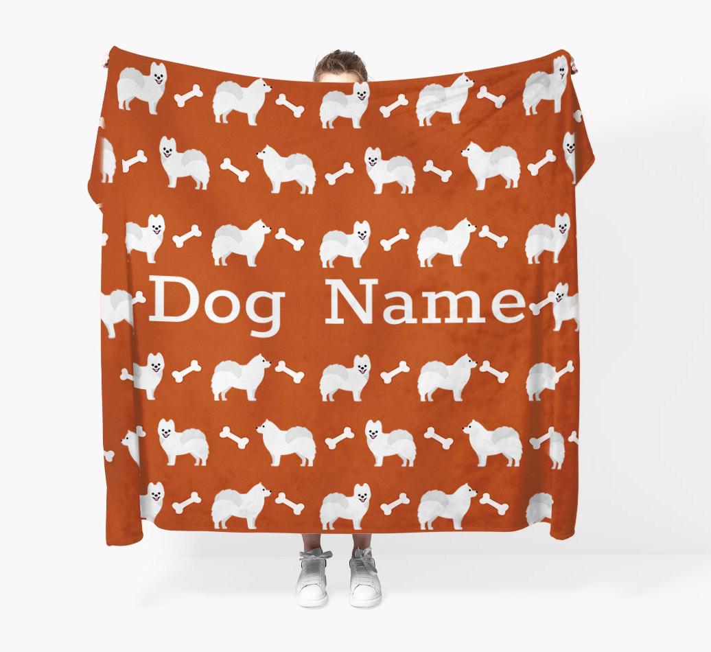 'Bone Pattern' - Personalized {breedFullName} Blanket
