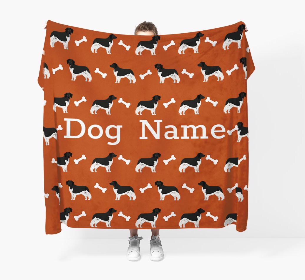 'Bone Pattern' - Personalized {breedFullName} Blanket