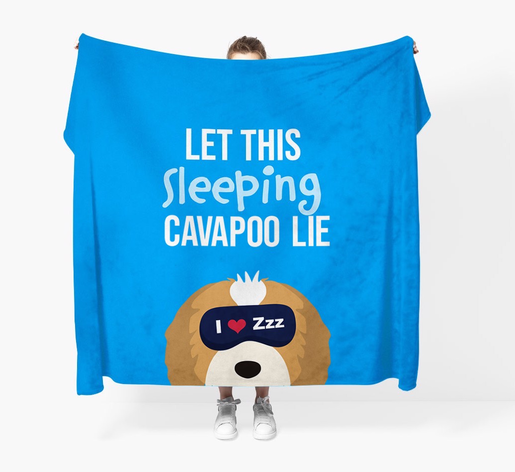 'Let that sleepy dog lie' - Personalised {breedFullName} Blanket