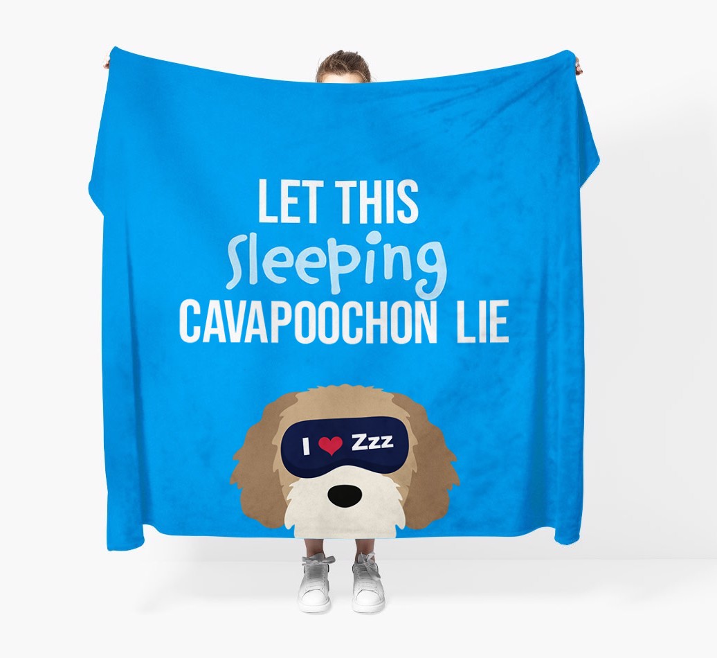 'Let that sleepy dog lie' - Personalised {breedFullName} Blanket