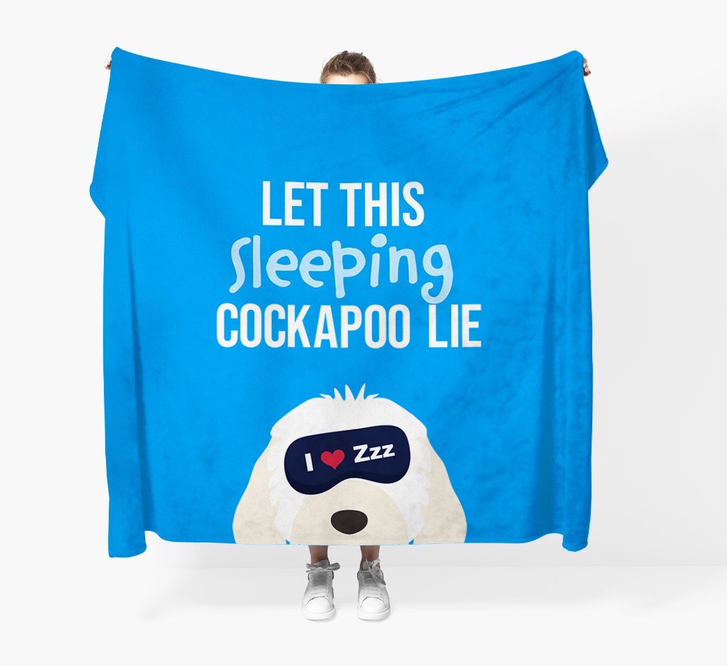 'Let that sleepy dog lie' - Personalised {breedFullName} Blanket