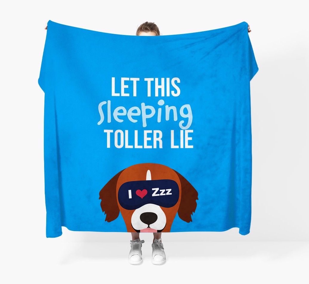 'Let that sleepy dog lie' - Personalised {breedFullName} Blanket