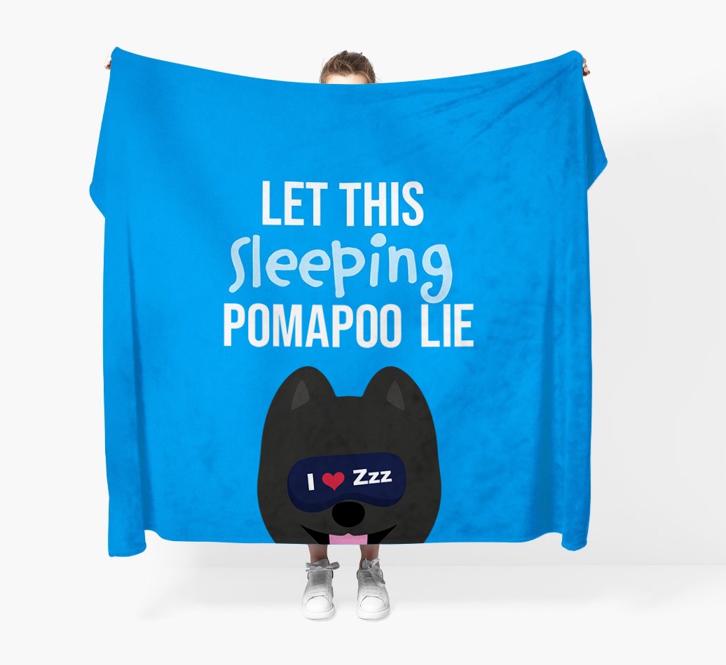 'Let that sleepy dog lie' - Personalised {breedFullName} Blanket