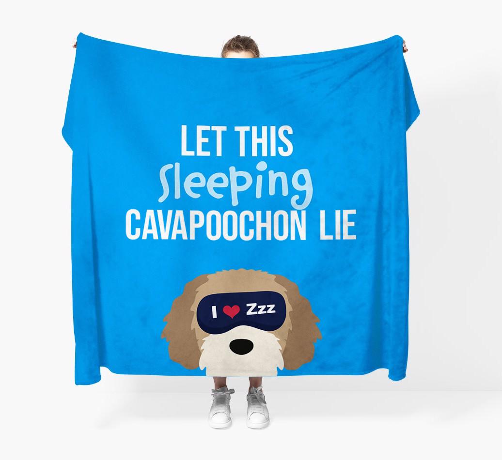 'Let that sleepy dog lie' - Personalized {breedFullName} Blanket