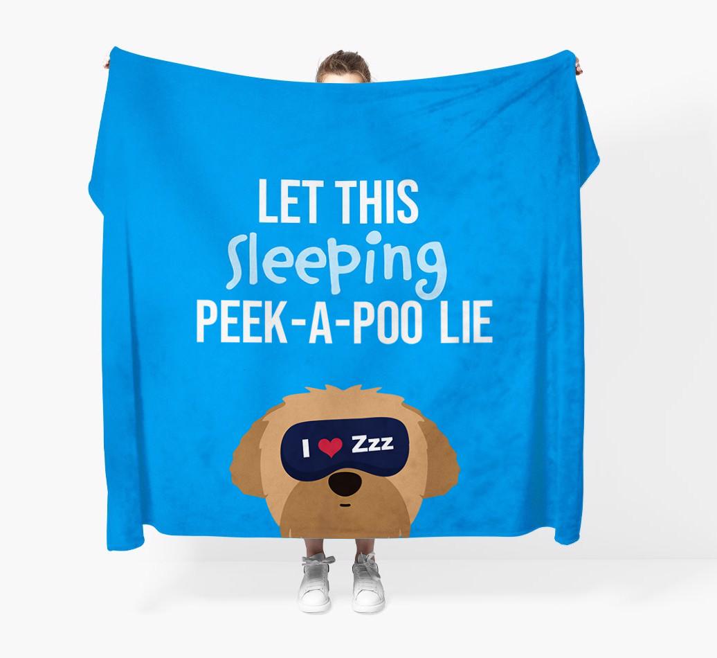 'Let that sleepy dog lie' - Personalized {breedFullName} Blanket