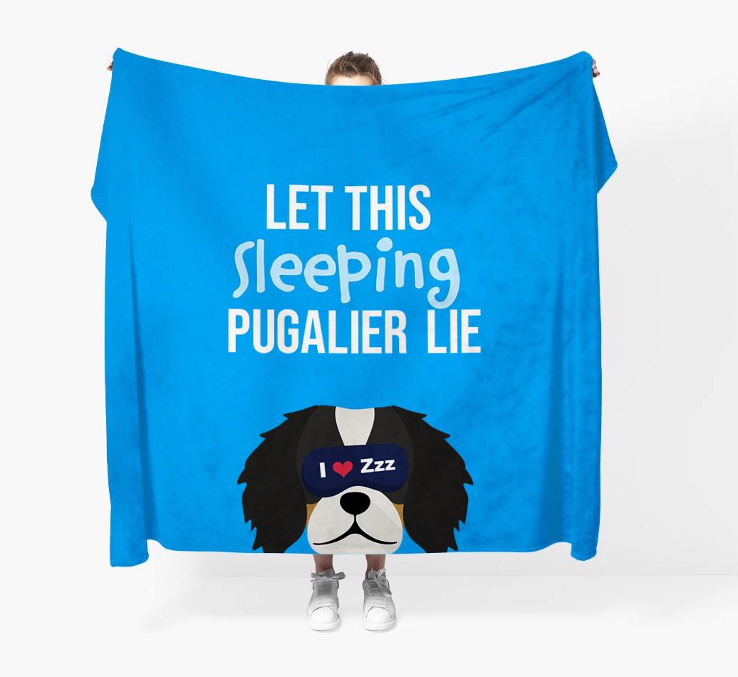 'Let that sleepy dog lie' - Personalized {breedFullName} Blanket