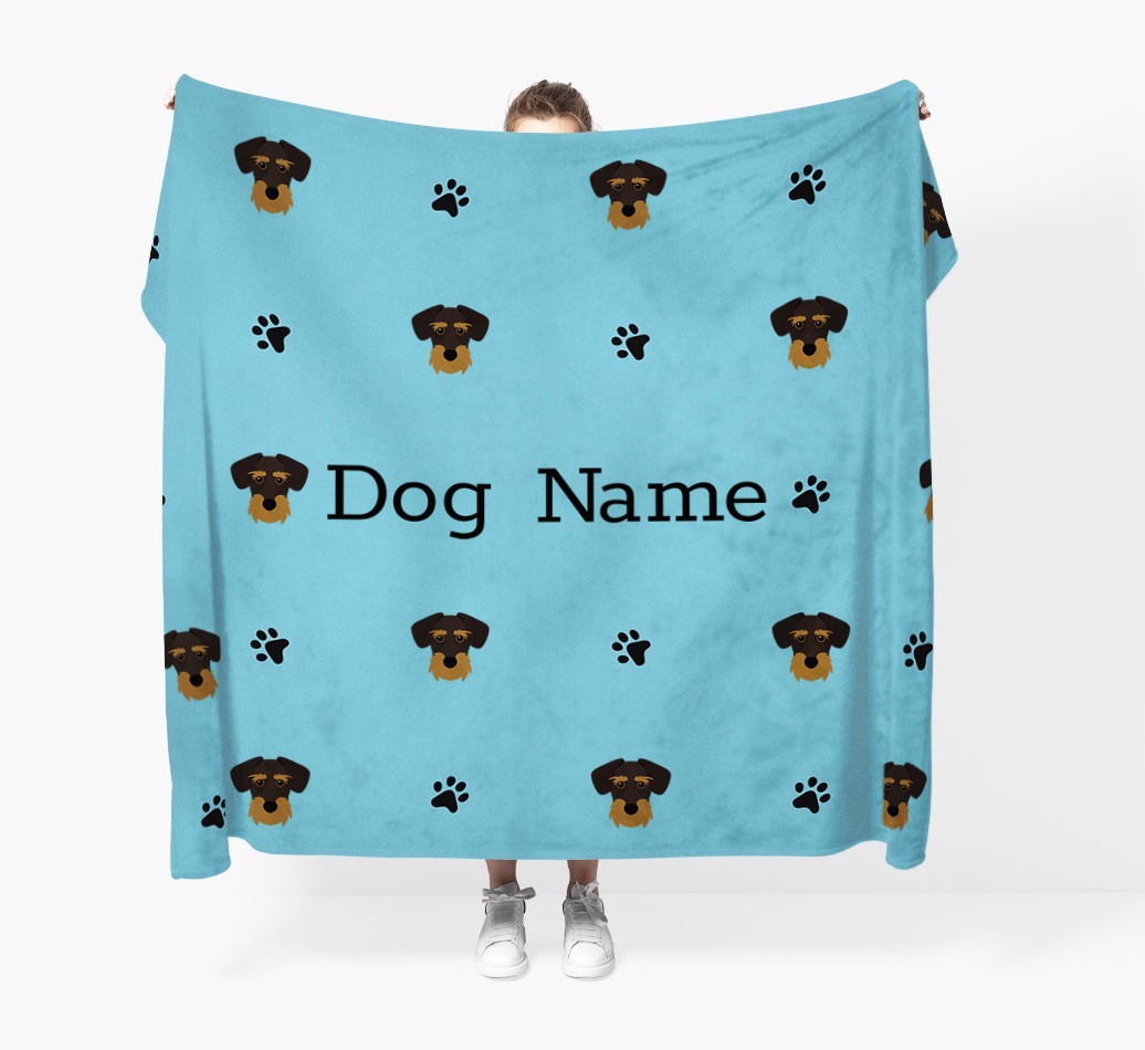 'Paw Pattern' - Personalised {breedFullName} Blanket