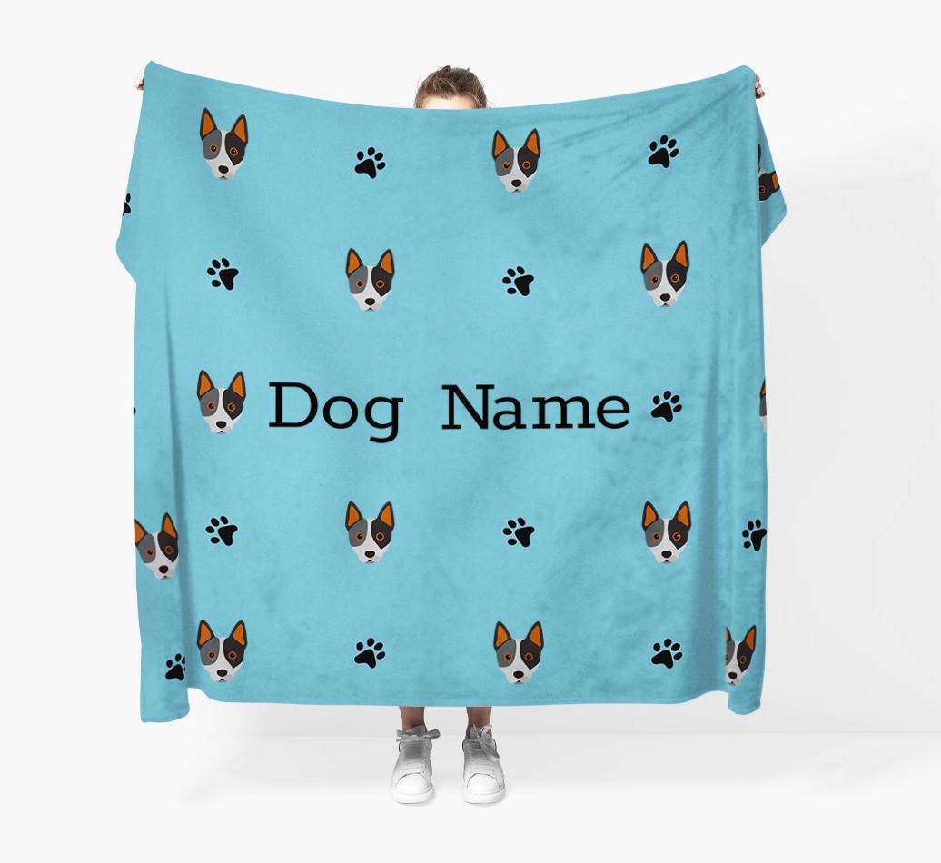 'Paw Pattern' - Personalized {breedFullName} Blanket