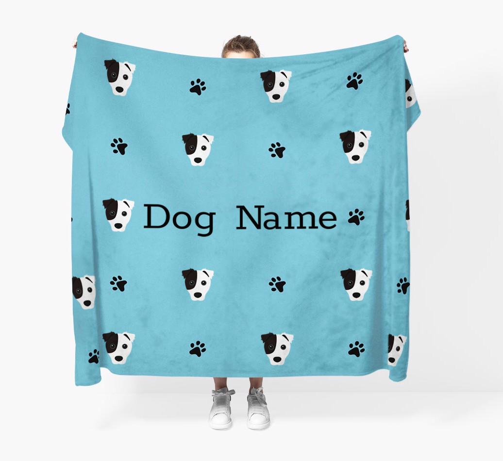 'Paw Pattern' - Personalized {breedFullName} Blanket