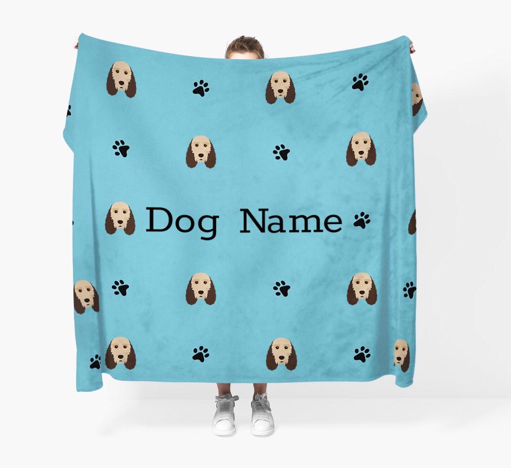 'Paw Pattern' - Personalized {breedFullName} Blanket