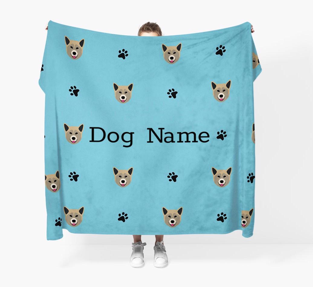 'Paw Pattern' - Personalized {breedFullName} Blanket