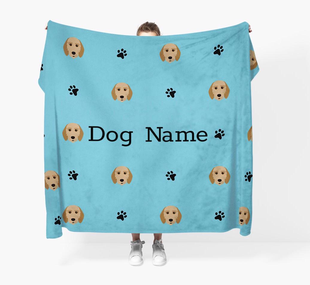 'Paw Pattern' - Personalized {breedFullName} Blanket