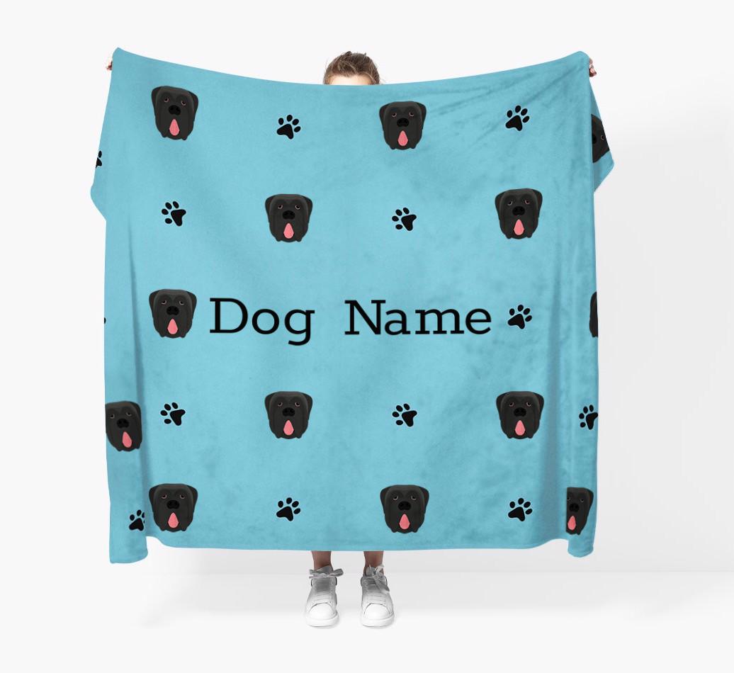 'Paw Pattern' - Personalized {breedFullName} Blanket