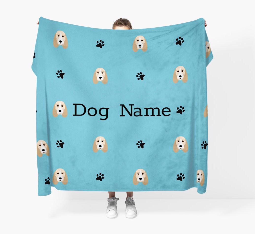 'Paw Pattern' - Personalized {breedFullName} Blanket