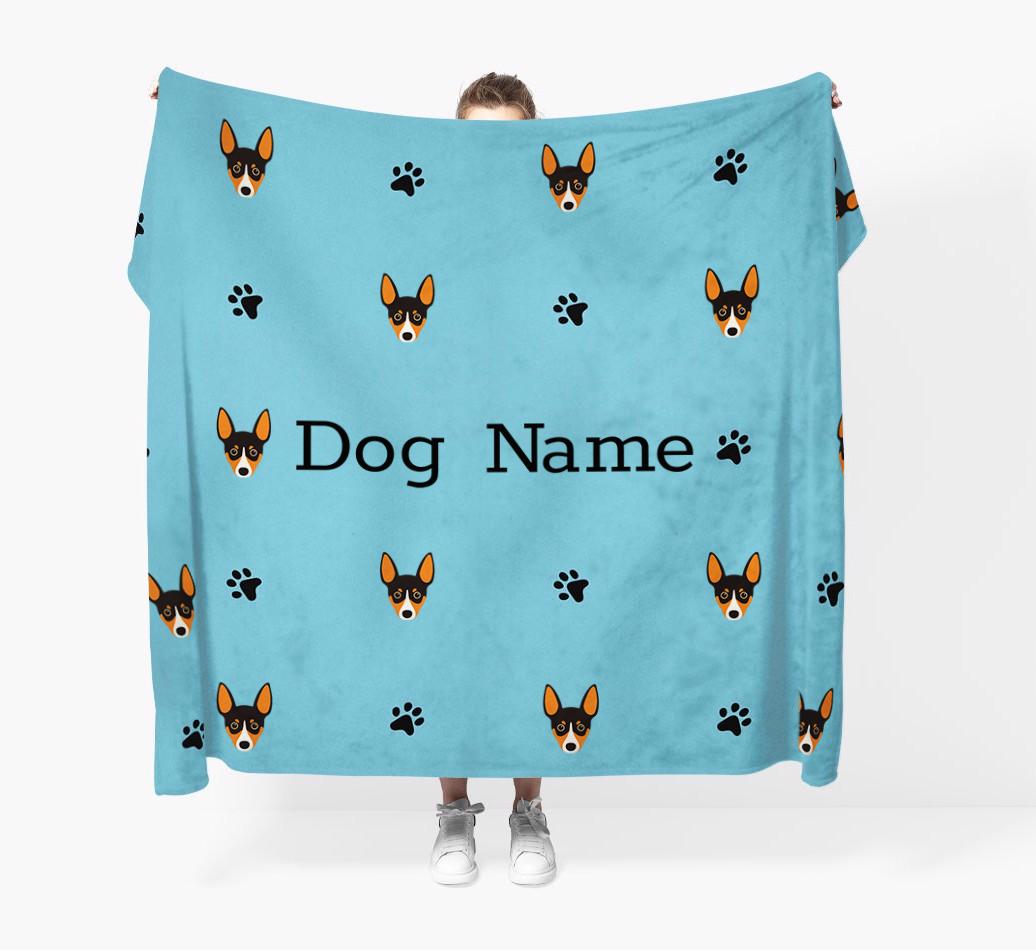 'Paw Pattern' - Personalized {breedFullName} Blanket